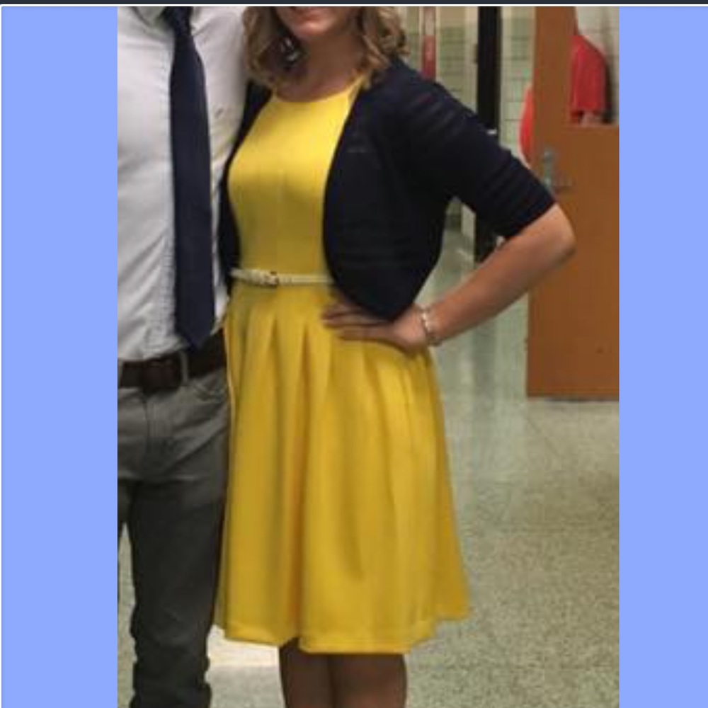 Yellow Calvin Klein Dress